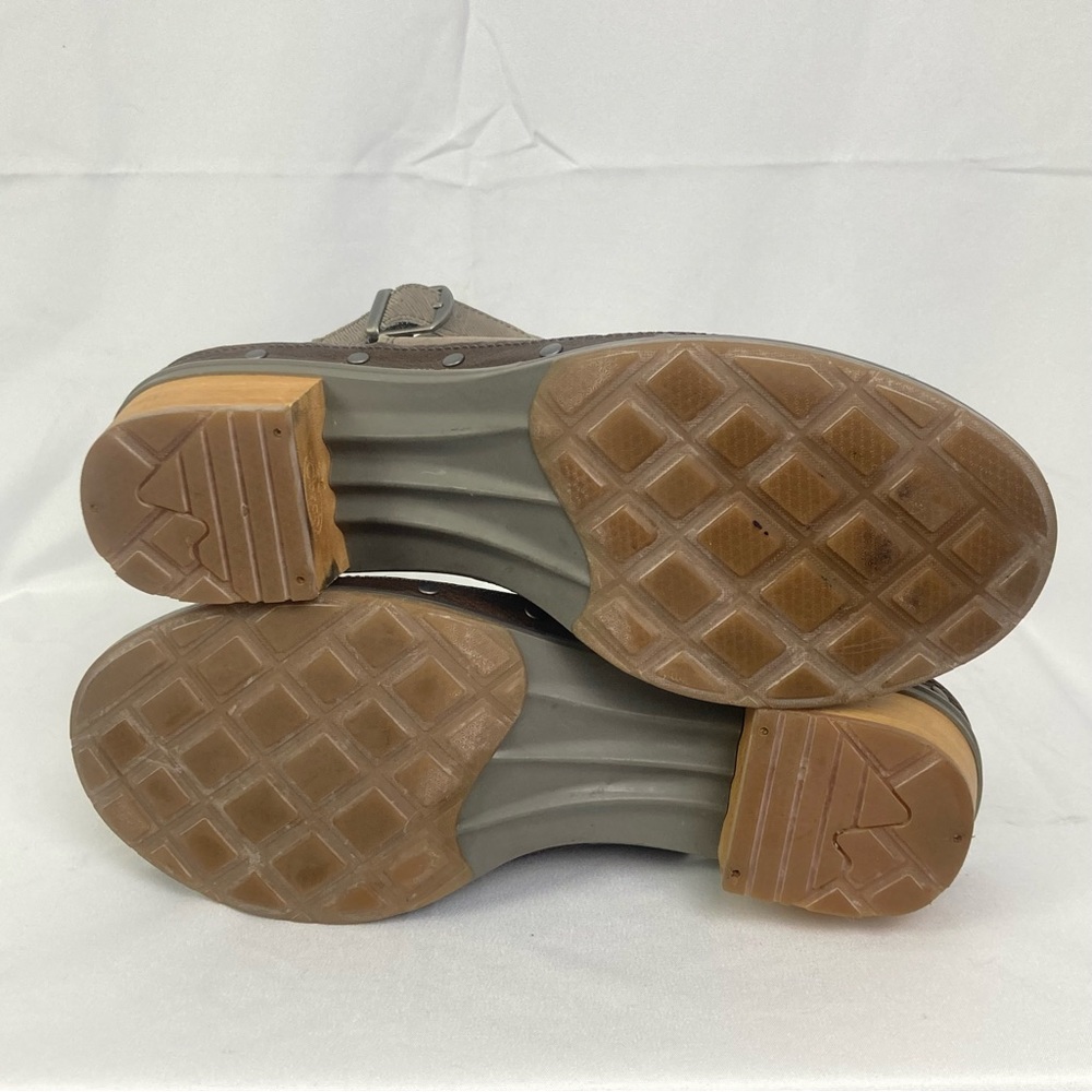 Chaco Cataluna Clog Womens Taupe Leather 8.5 Strap Boot Comfort Boho Western EUC - Picture 5 of 10